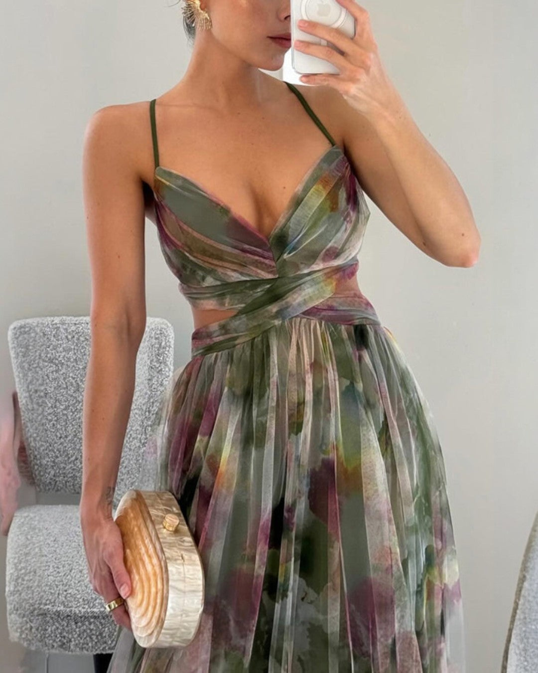 Maeve | Long Floral Print Dress