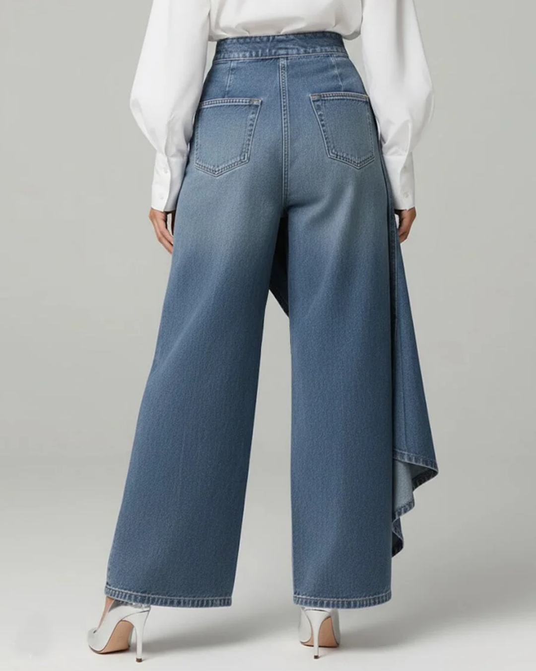 Yasmin | Denim Wrap Trousers