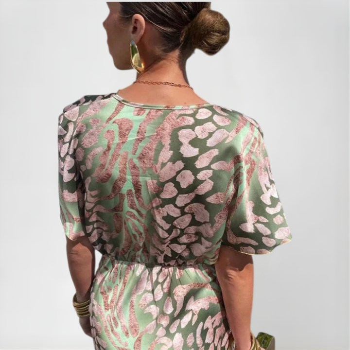 The Nela Wrap Maxi Dress