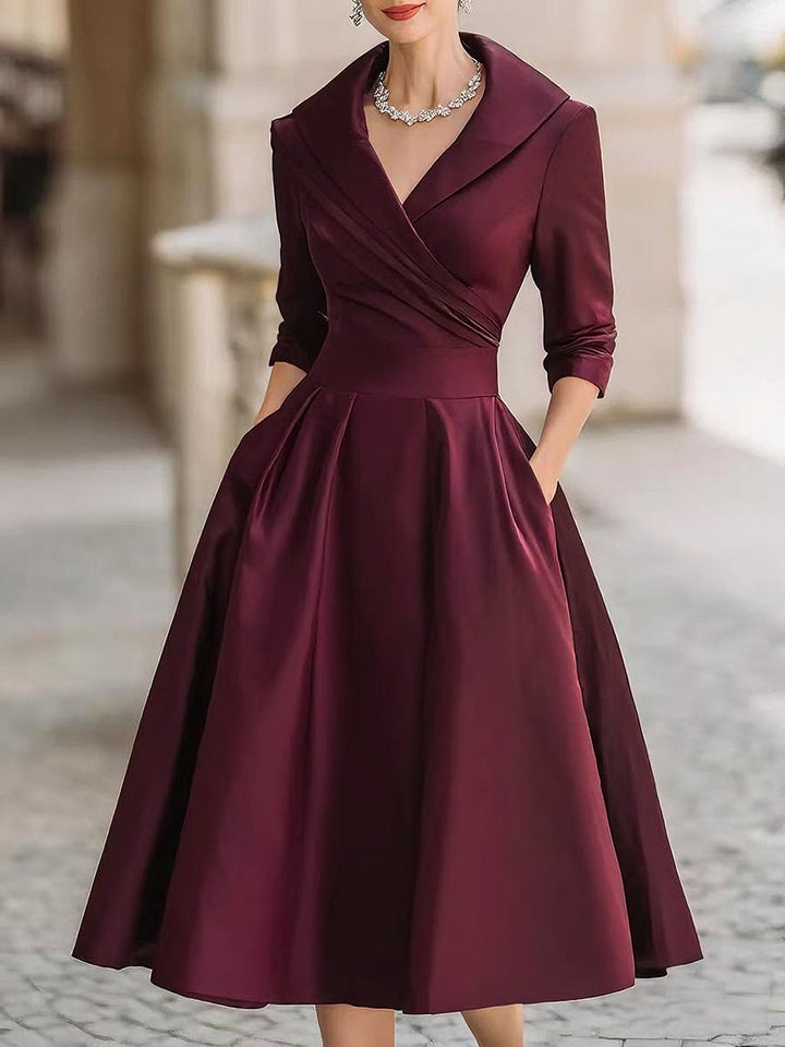 Lina - Satin midi dress