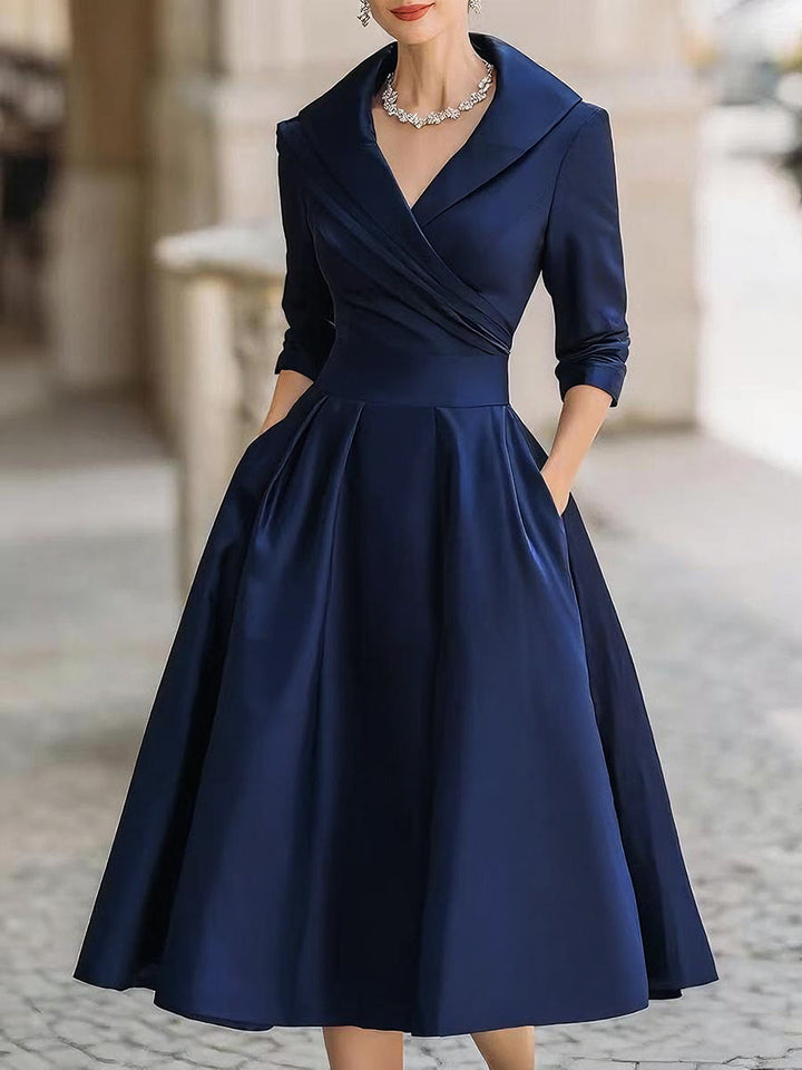 Lina - Satin midi dress