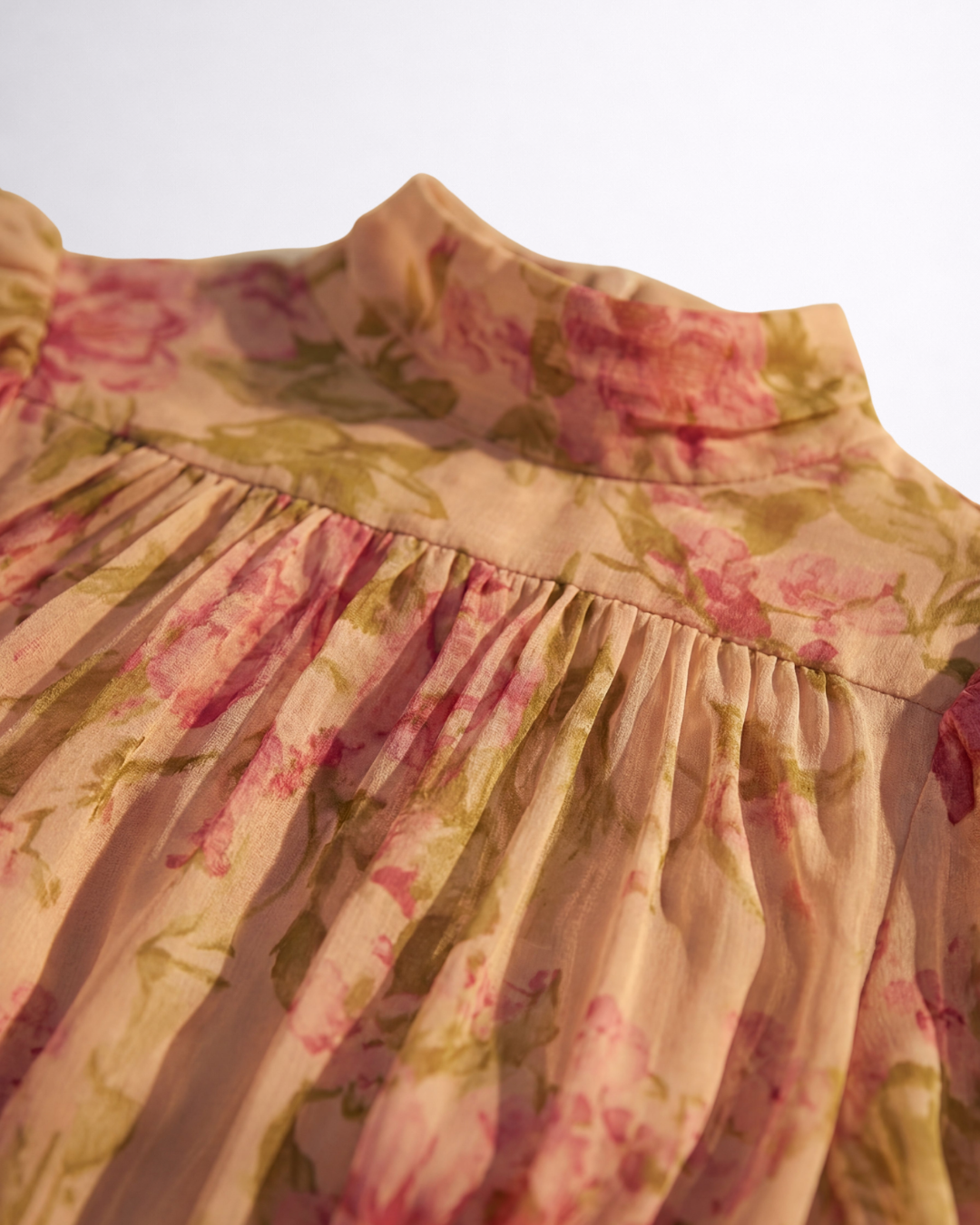 Rosa | Long Floral Chiffon Dress