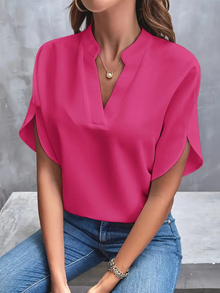 LS | Women Minimal Chic Flutter Sleeve Top