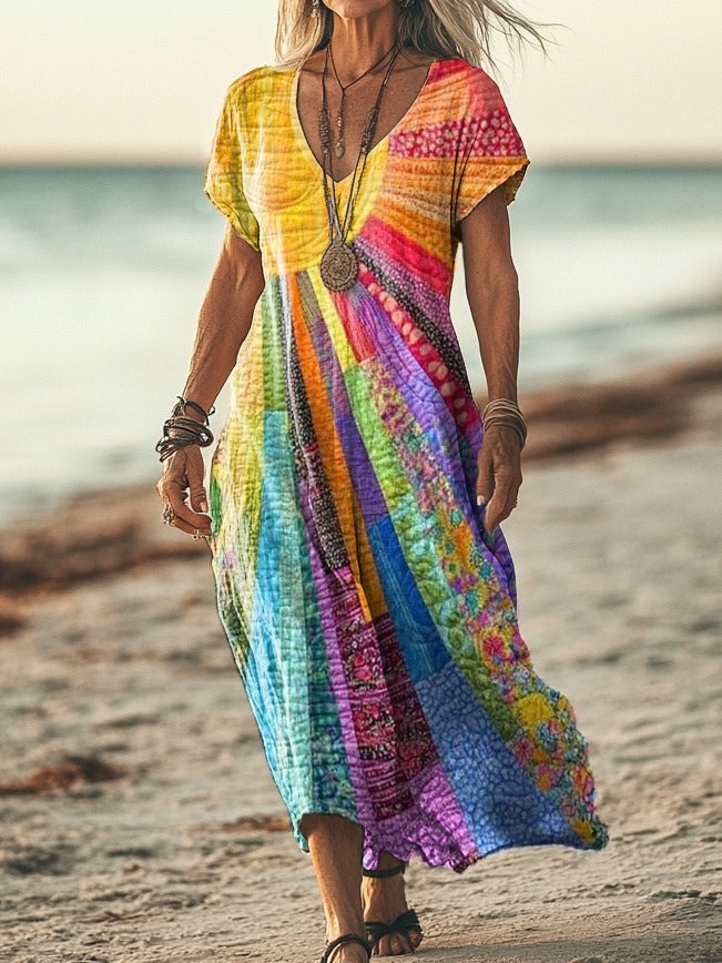 Orla | Bohemian Sun Design Dress