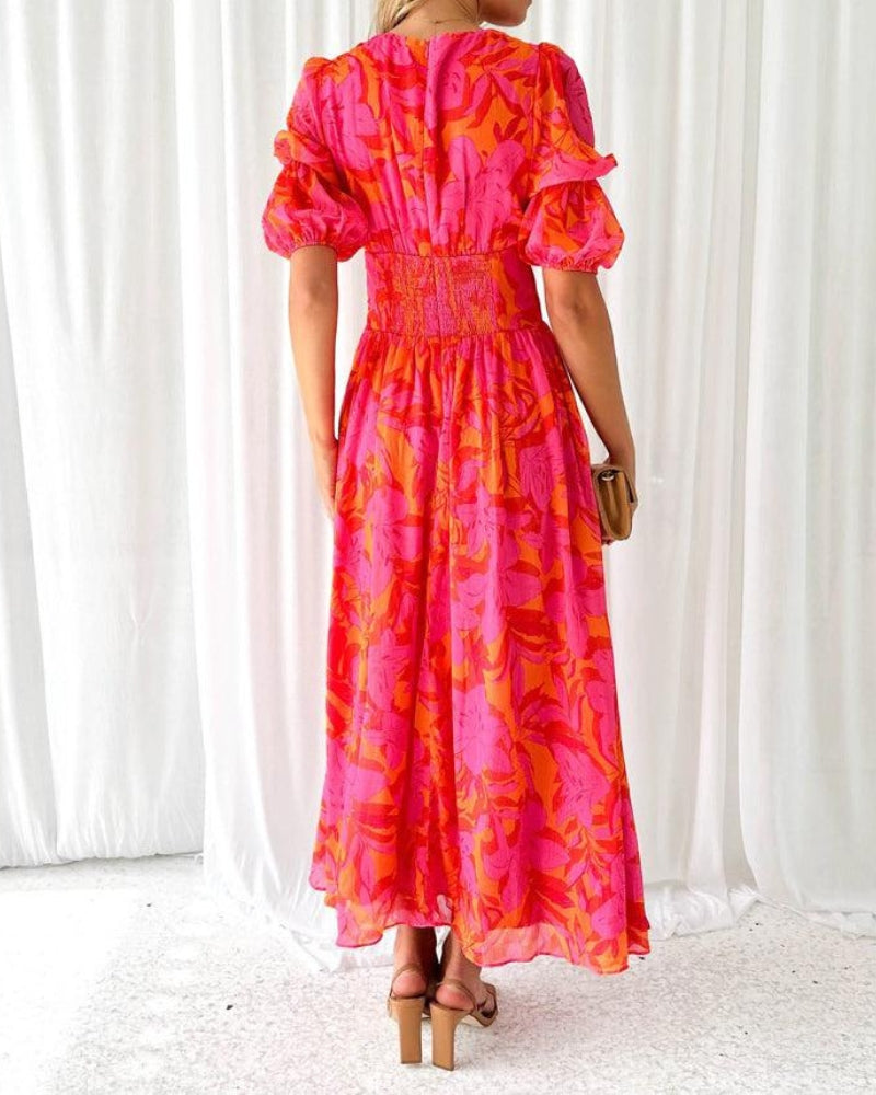 Solar Glow Maxi Dress