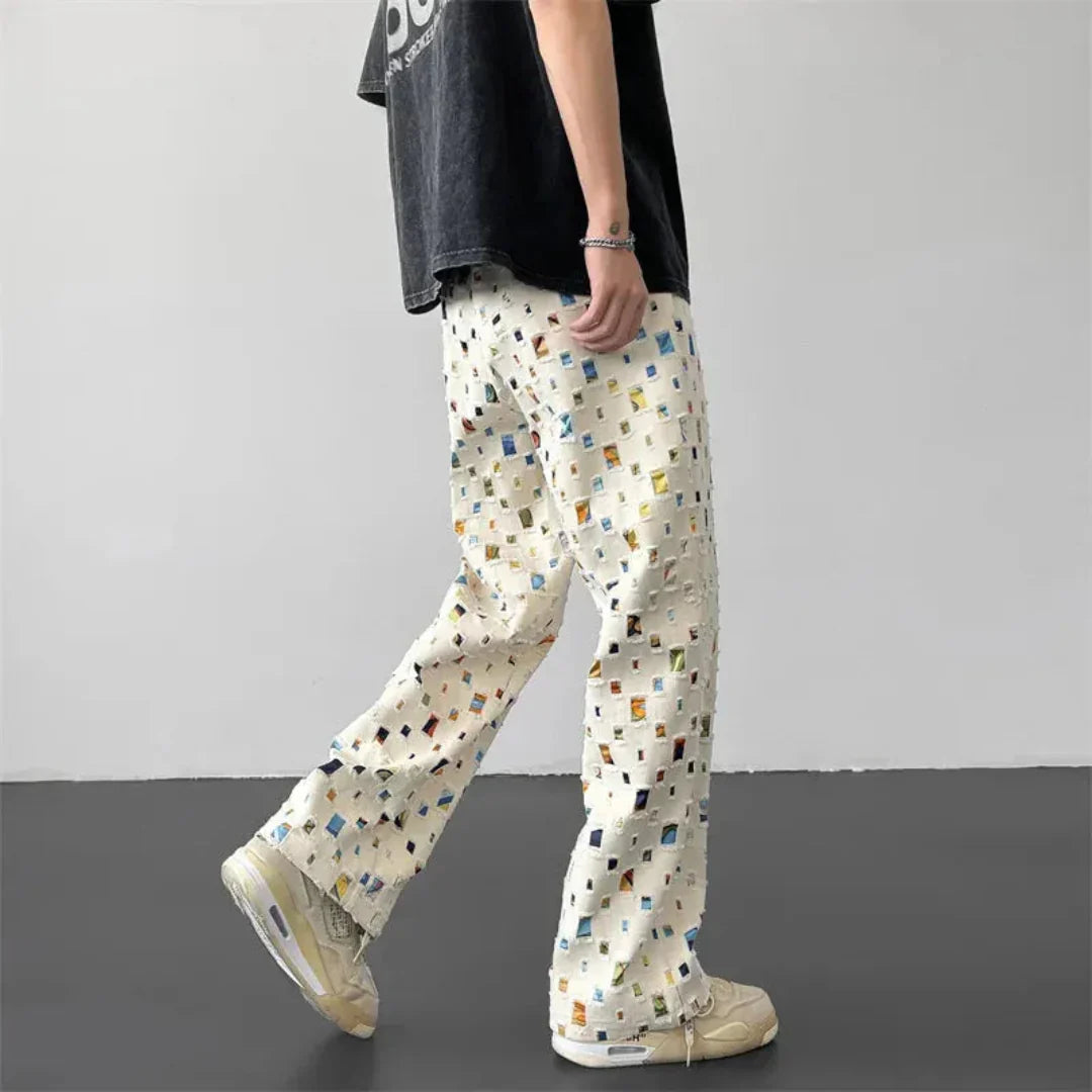 LS | Axel Mosaic Patchwork Pants