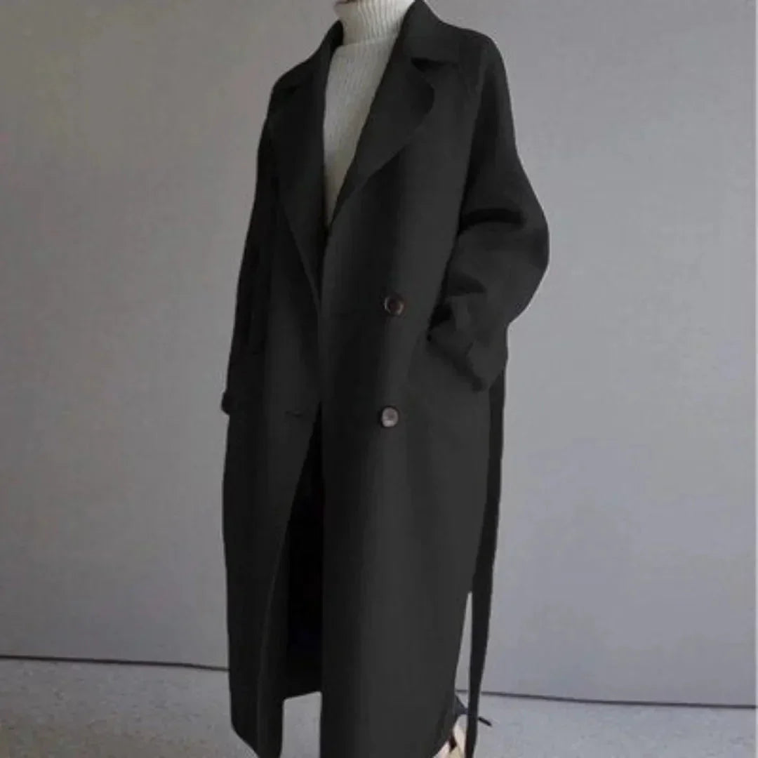 LS | Belle Belted Wool Long Coat