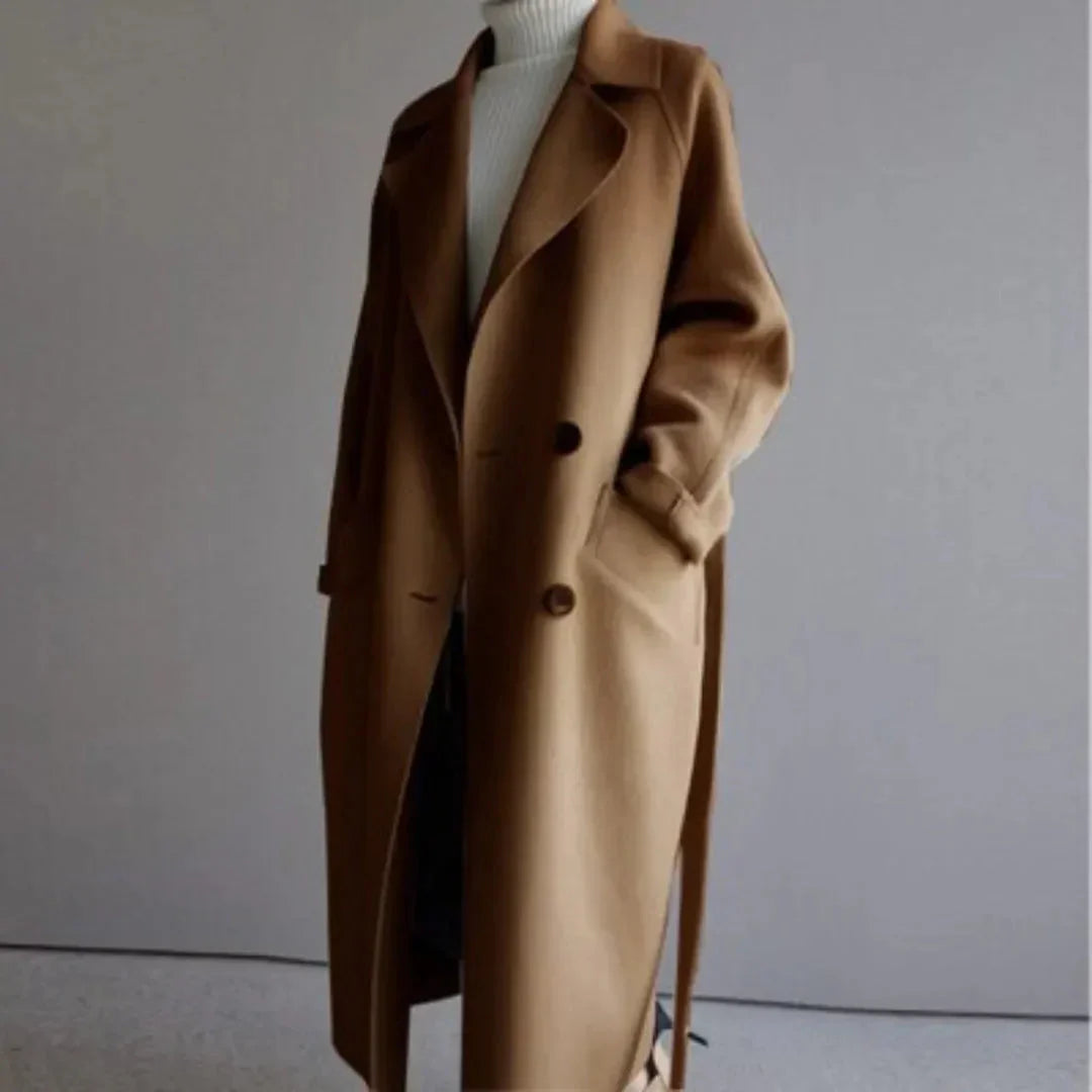 LS | Belle Belted Wool Long Coat