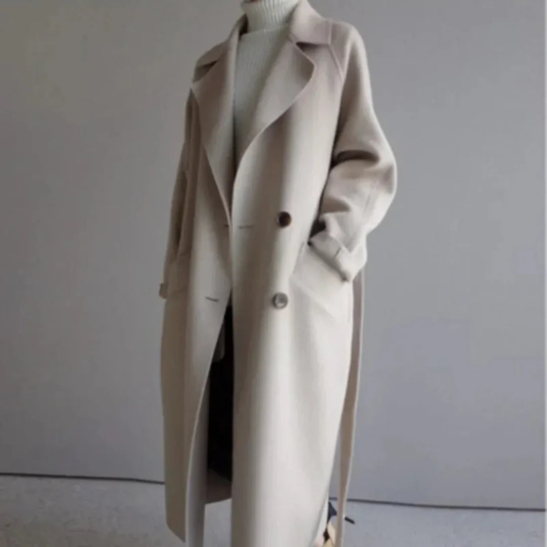 LS | Belle Belted Wool Long Coat