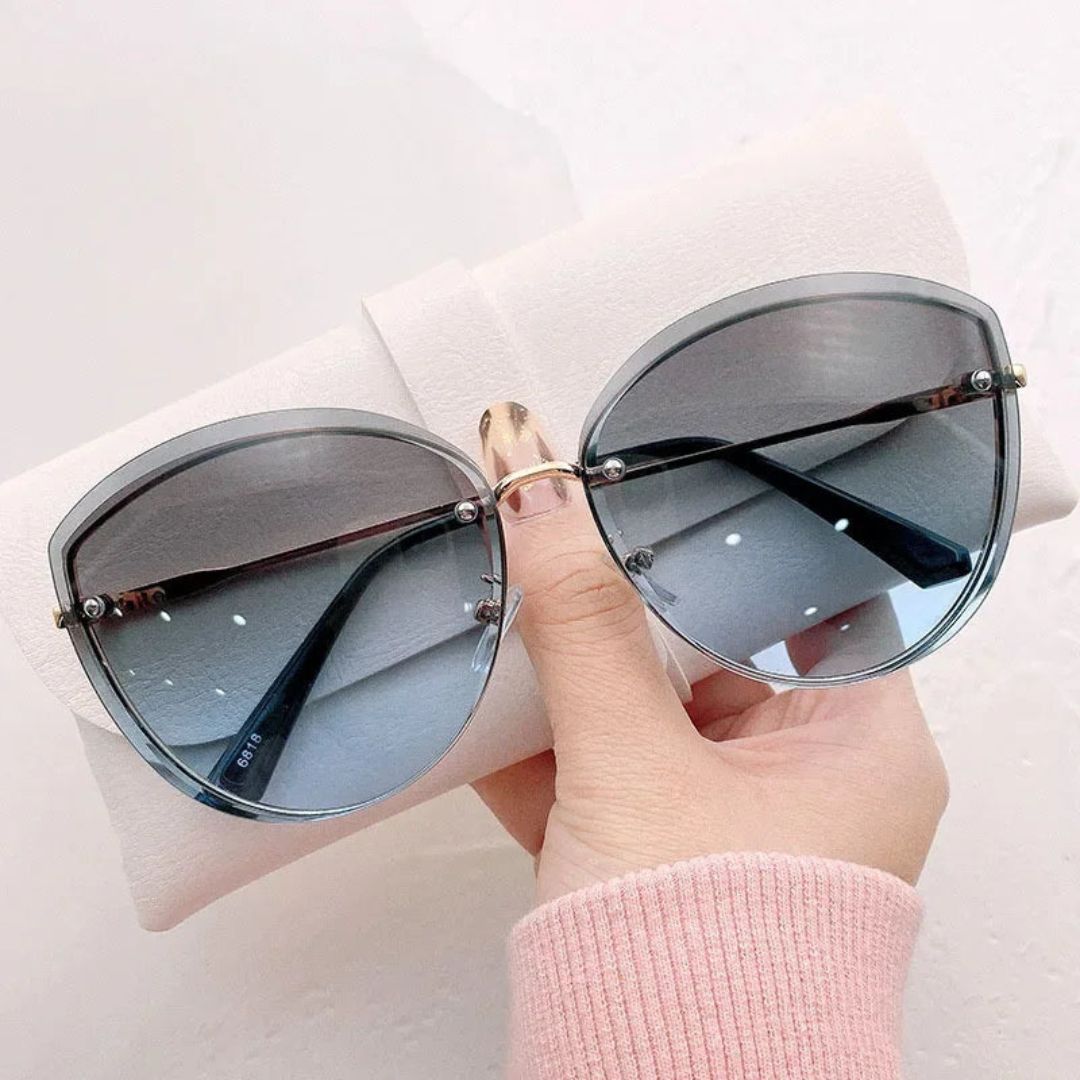 Celeste Rimless Cat-Eye Sunglasses