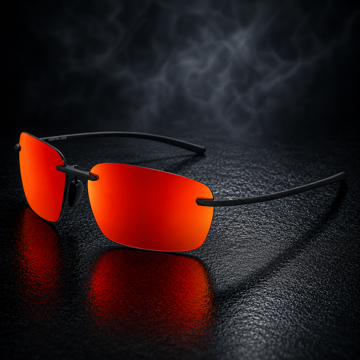 RX052 | Minimal Rimless Polarized Sunglasses