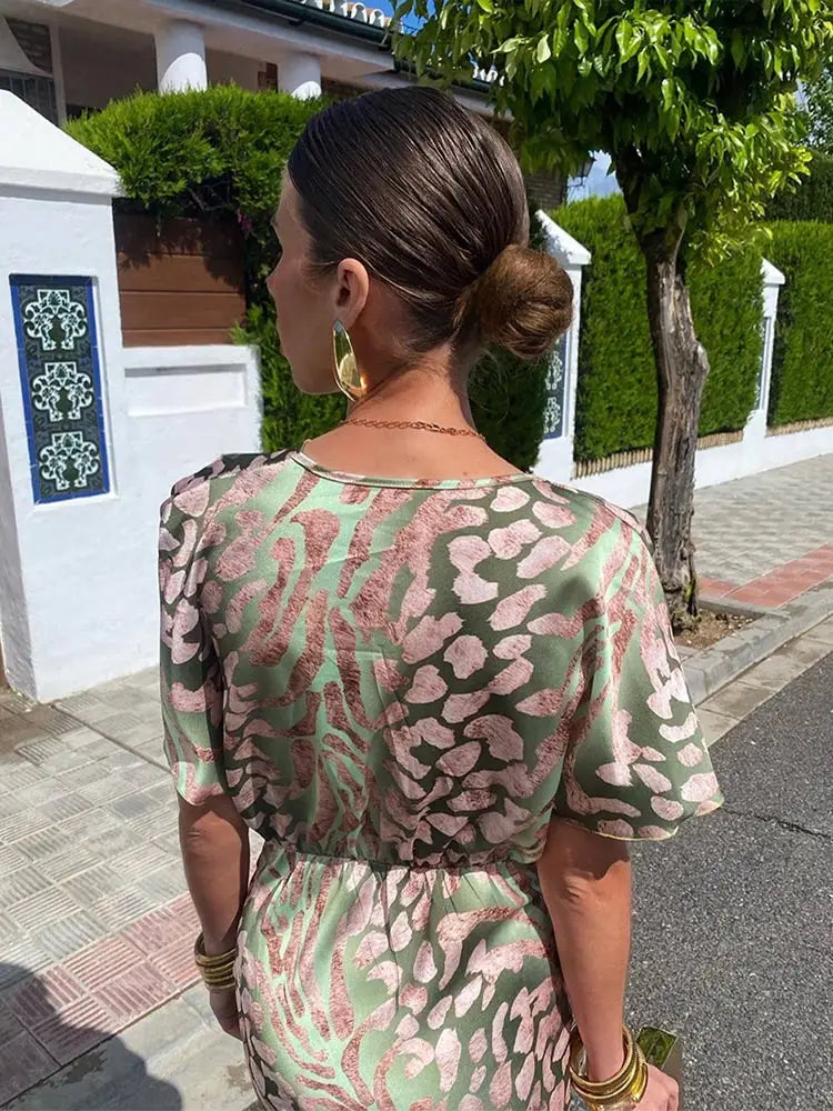 Calandra | Copper Midi Dress