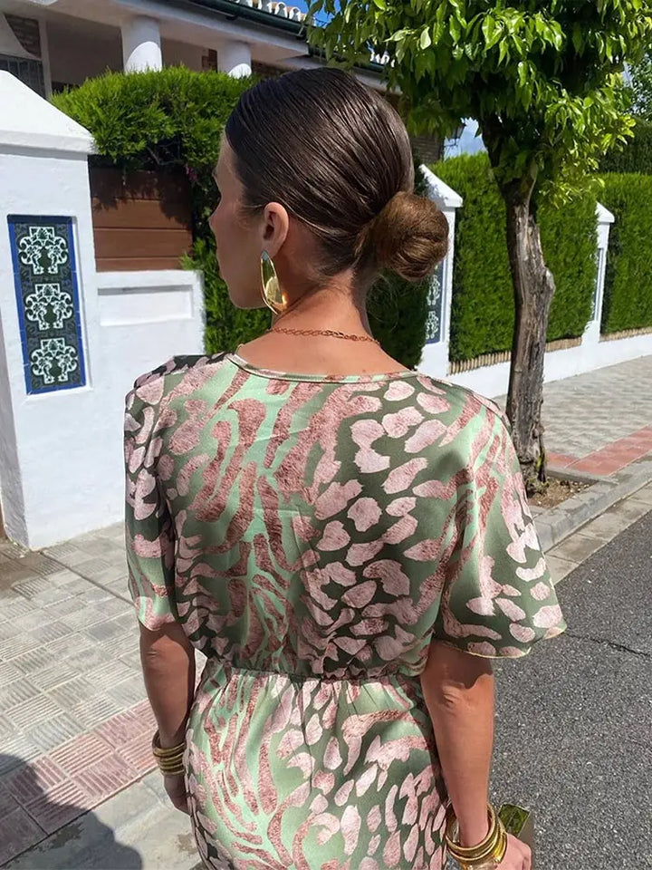 Calandra | Copper Midi Dress