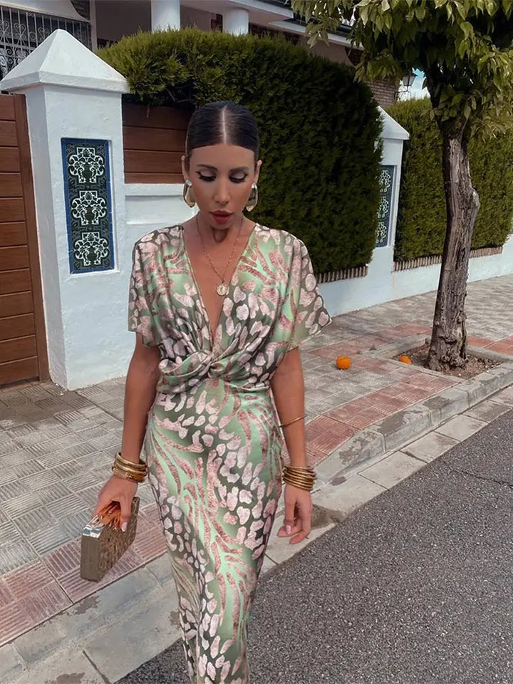 Calandra | Copper Midi Dress