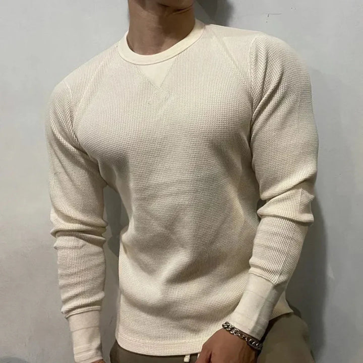 Hudson Waffle-Knit Muscle Sweatshirt