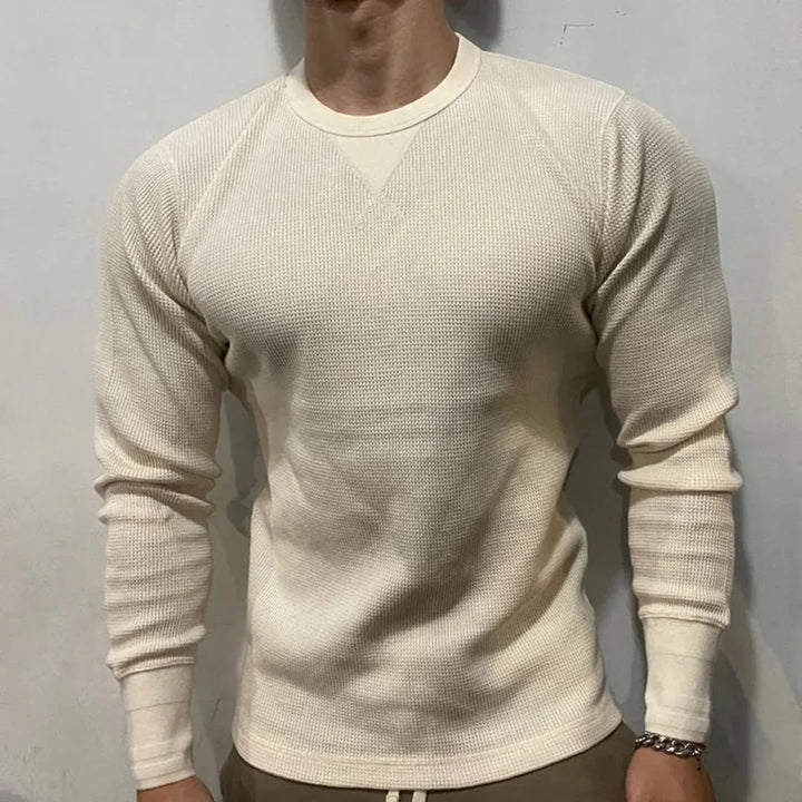Hudson Waffle-Knit Muscle Sweatshirt