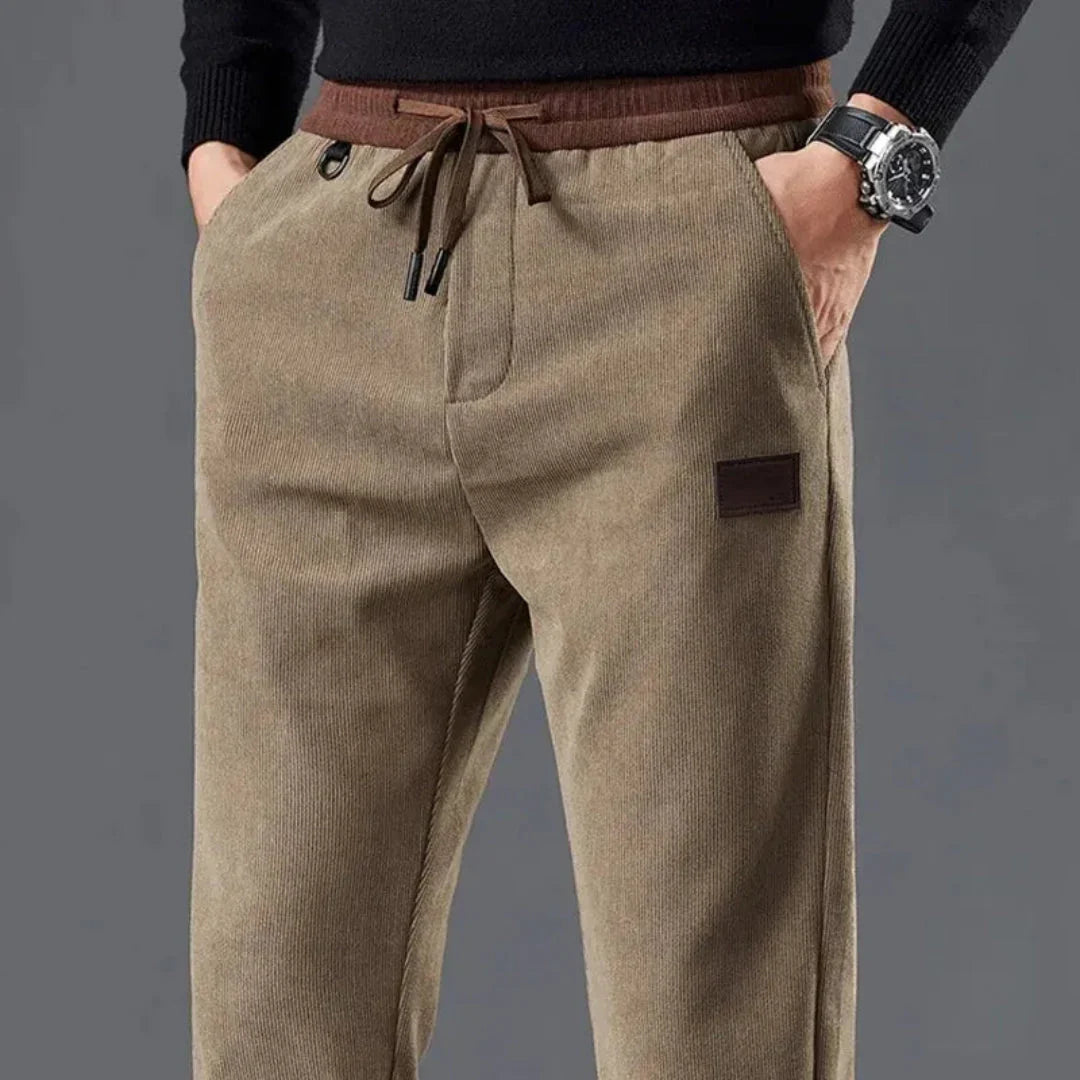 LS | Jarred Slim Fit Corduroy Drawstring Pants