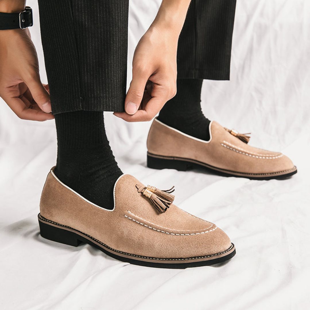 Kings Suede Tassel Loafers