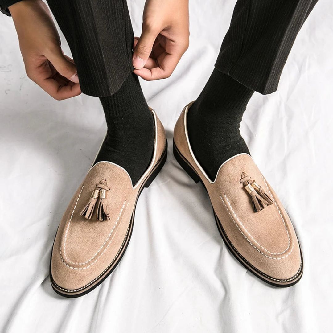 Kings Suede Tassel Loafers