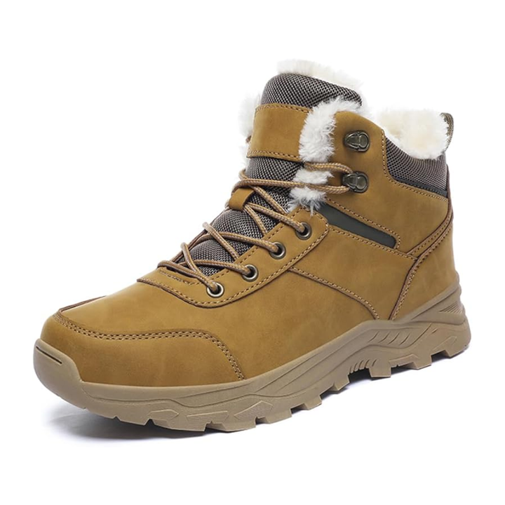 LS | Men Fur Lined Non-Slip Winter Boots