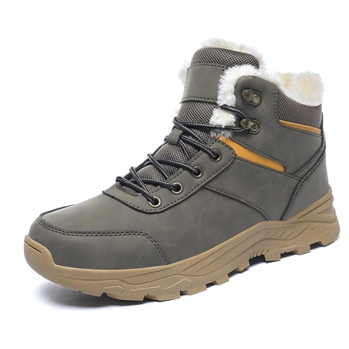 LS | Men Fur Lined Non-Slip Winter Boots