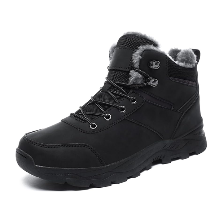 LS | Men Fur Lined Non-Slip Winter Boots