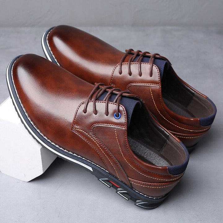 LS | Men Orthopedic Leather Oxford Shoes