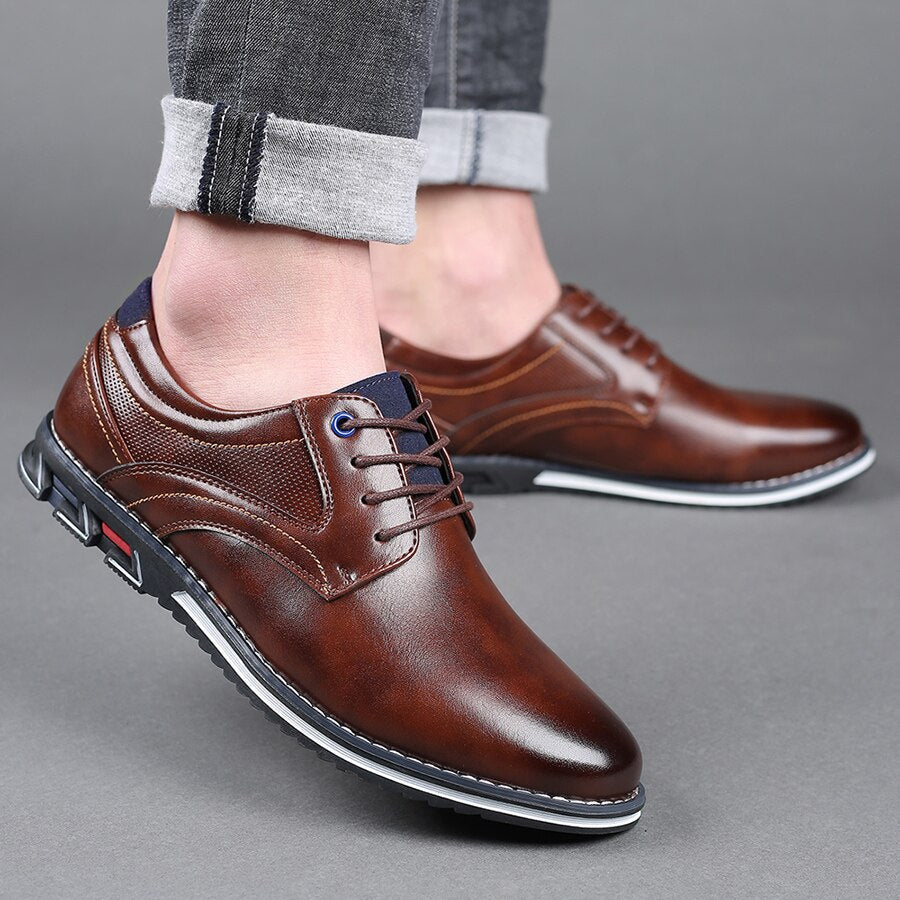 LS | Men Orthopedic Leather Oxford Shoes