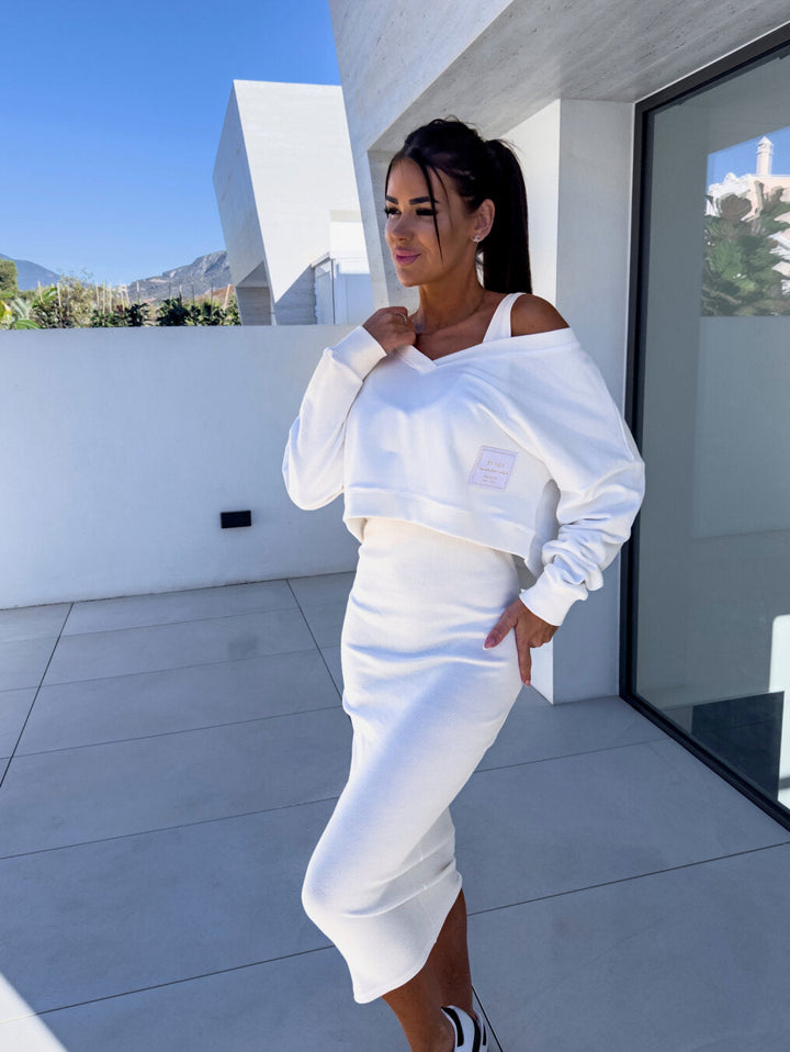 LS | Women 2 In 1 Midi Dress