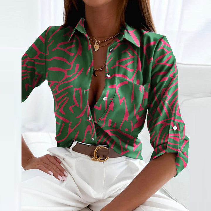 LS | Women Abstract Casual Blouse