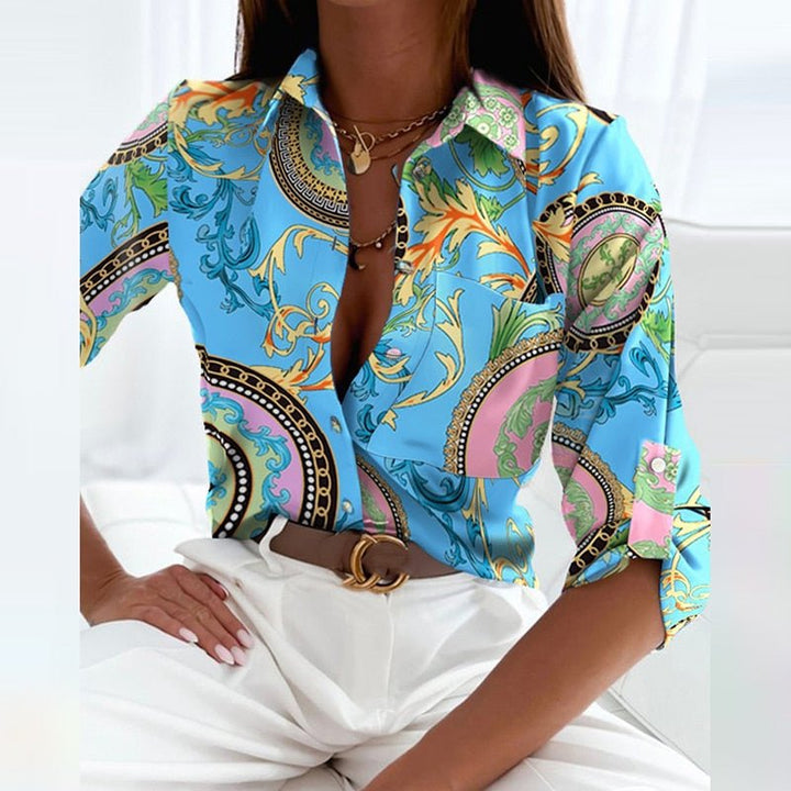 LS | Women Abstract Casual Blouse