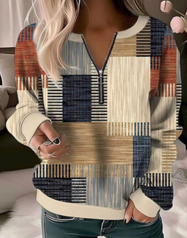 LS | Women Abstract Patchwork Top