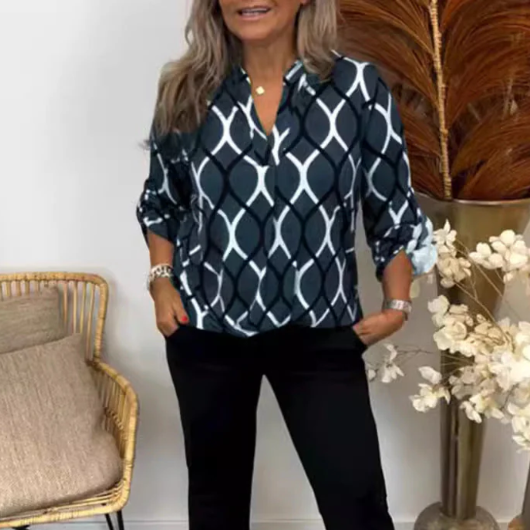 LS | Women Abstract Pattern Blouse