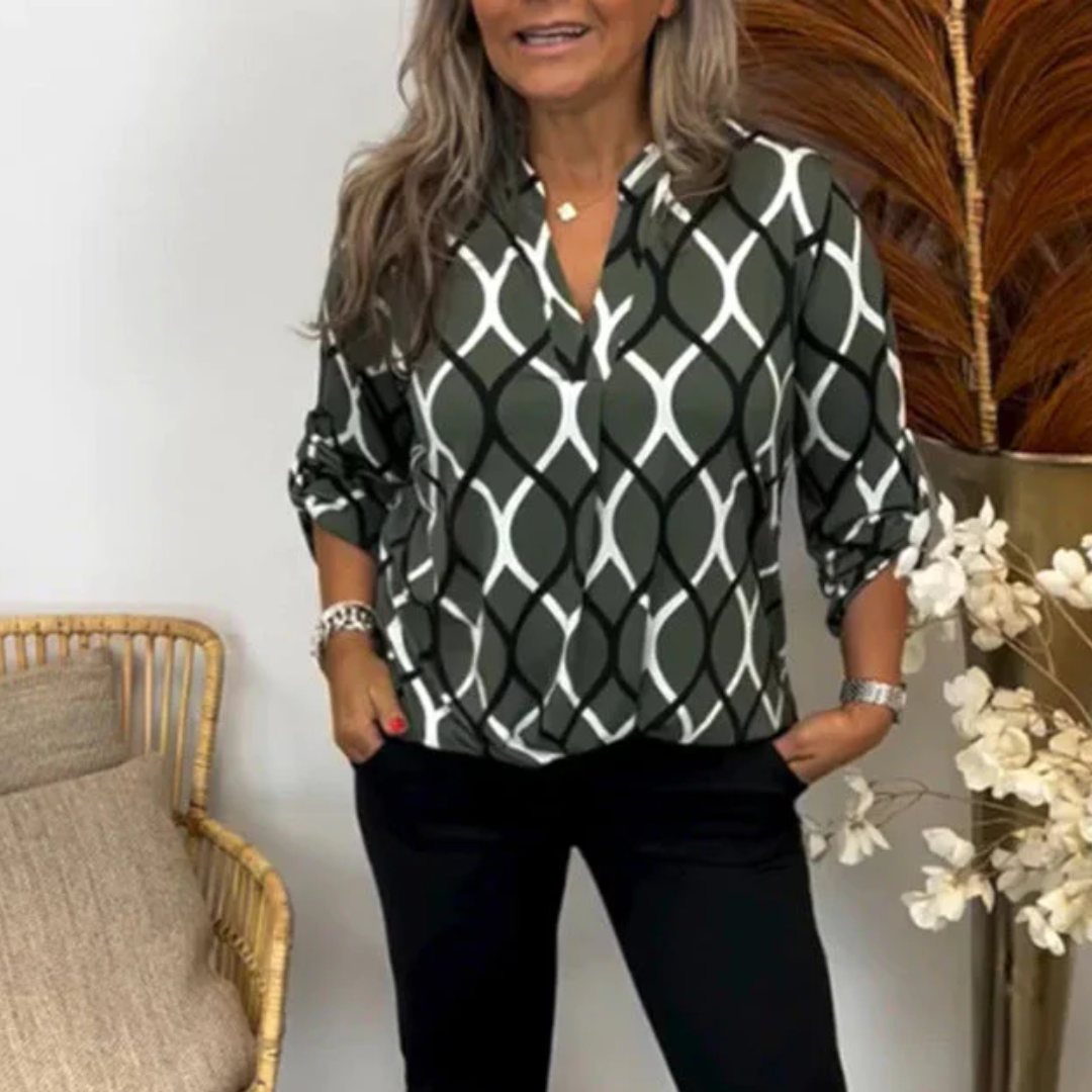 LS | Women Abstract Pattern Blouse