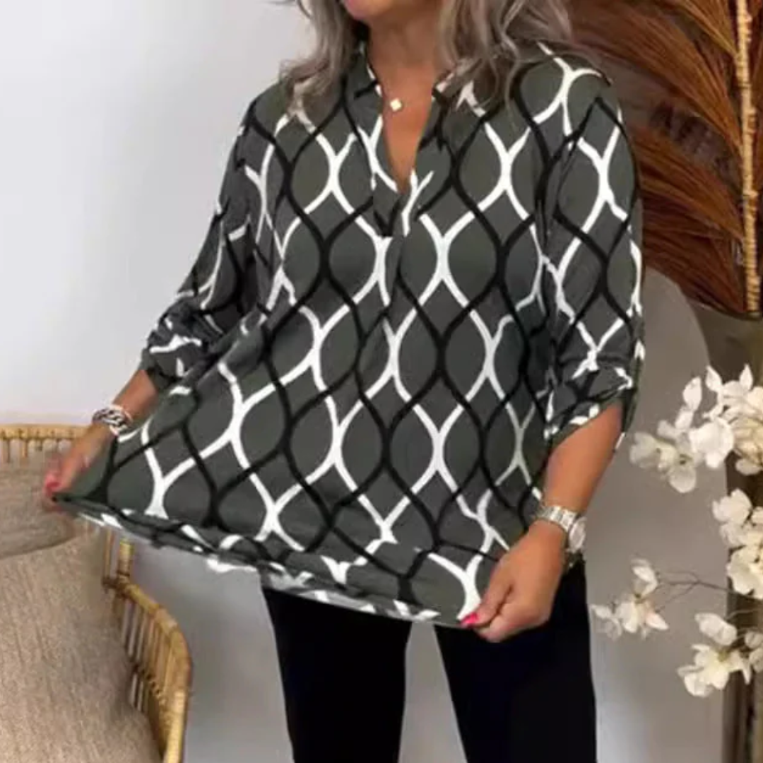 LS | Women Abstract Pattern Blouse