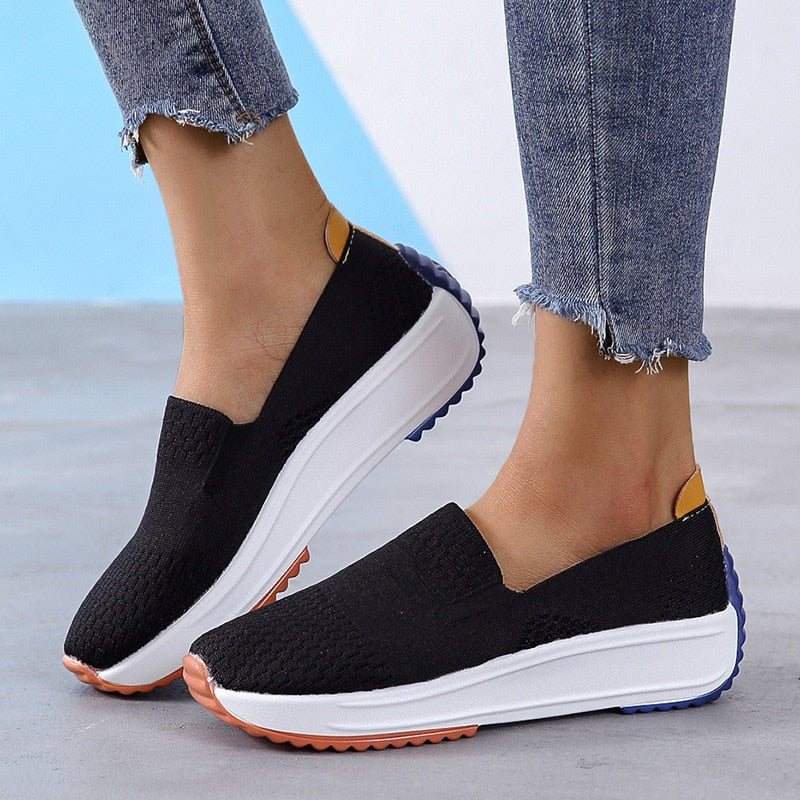 LS | Women Airy Mesh Slip On Shoes