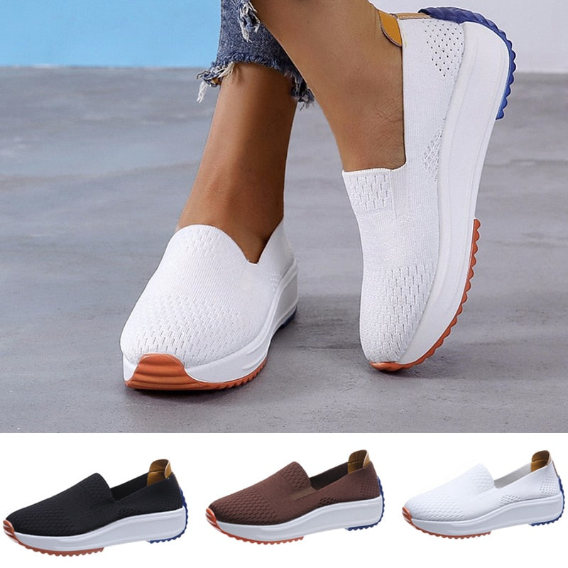 LS | Women Airy Mesh Slip On Shoes