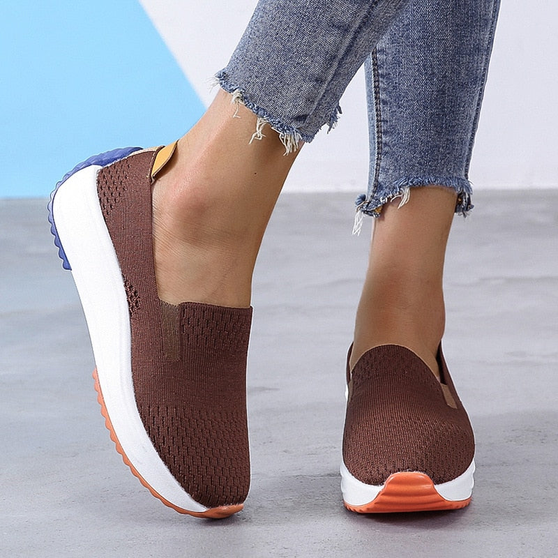 LS | Women Airy Mesh Slip On Shoes