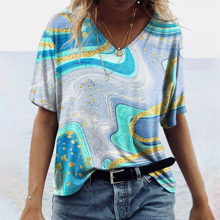 LS | Women Artistic Swirl T-Shirt
