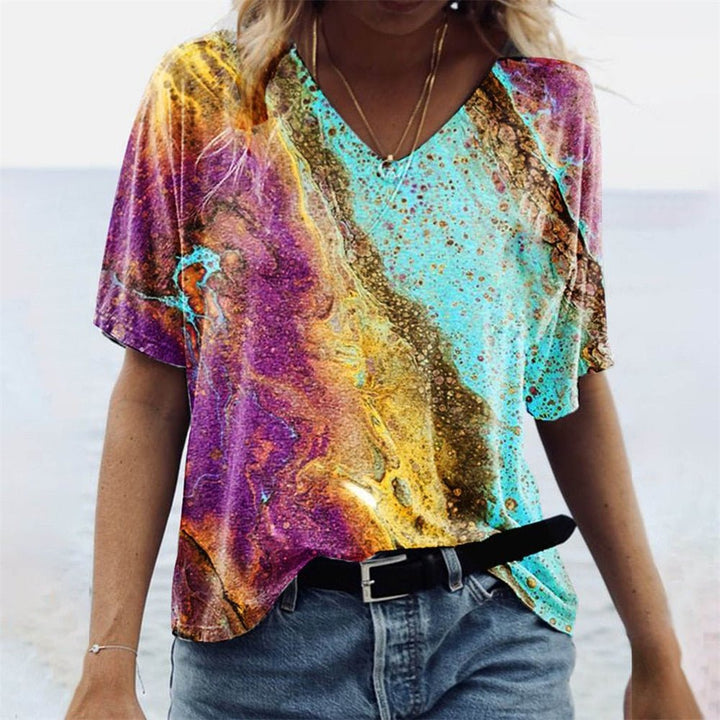 LS | Women Artistic Swirl T-Shirt