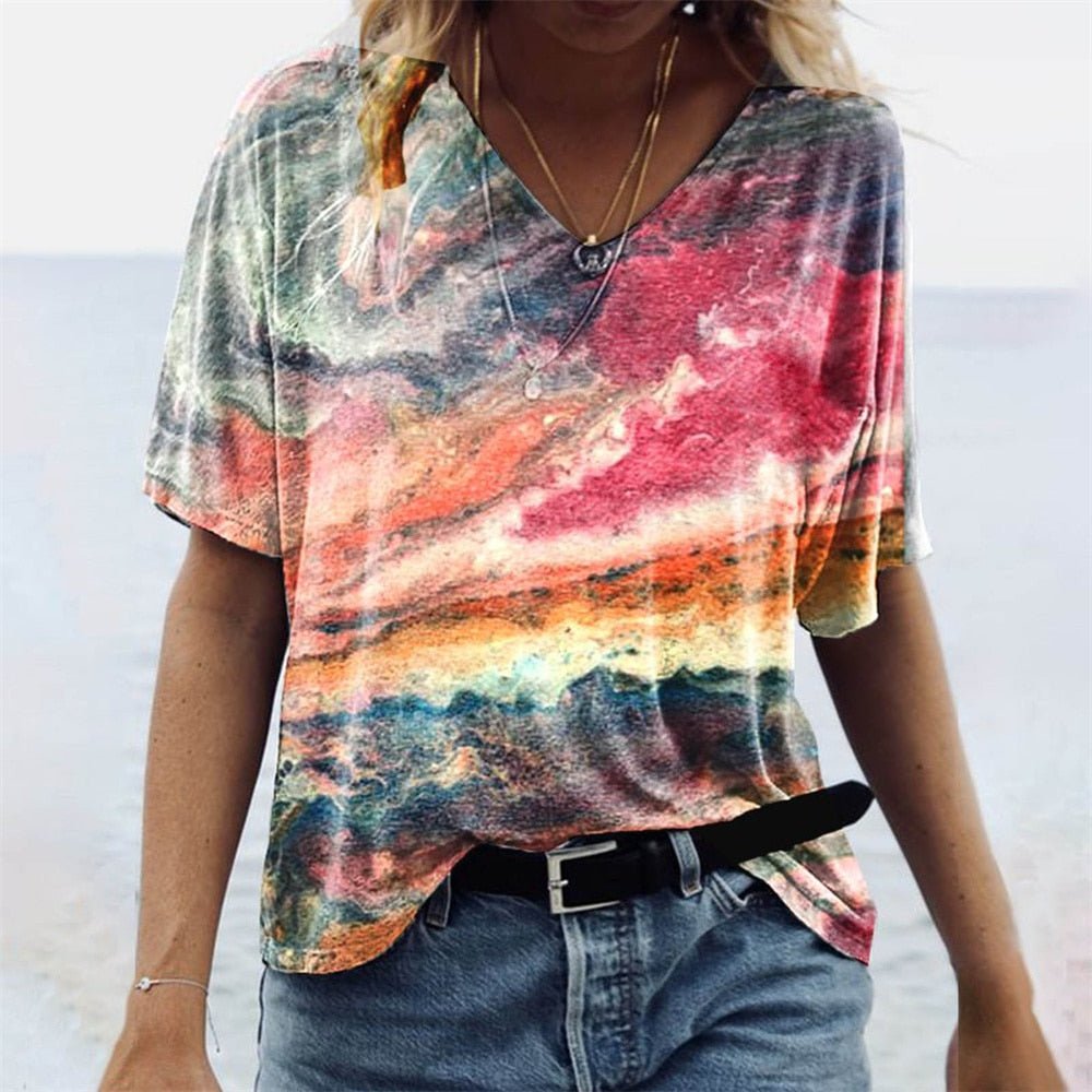LS | Women Artistic Swirl T-Shirt