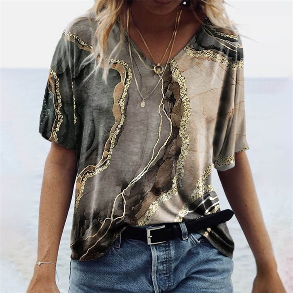 LS | Women Artistic Swirl T-Shirt