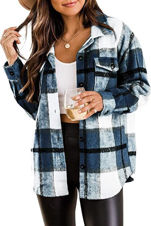 LS | Women Autumn Plaid Shirt