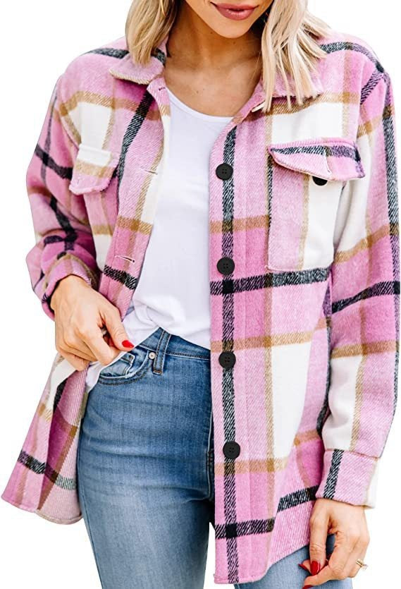 LS | Women Autumn Plaid Shirt