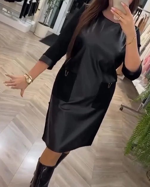 LS | Women Black Minimal Mini Dress
