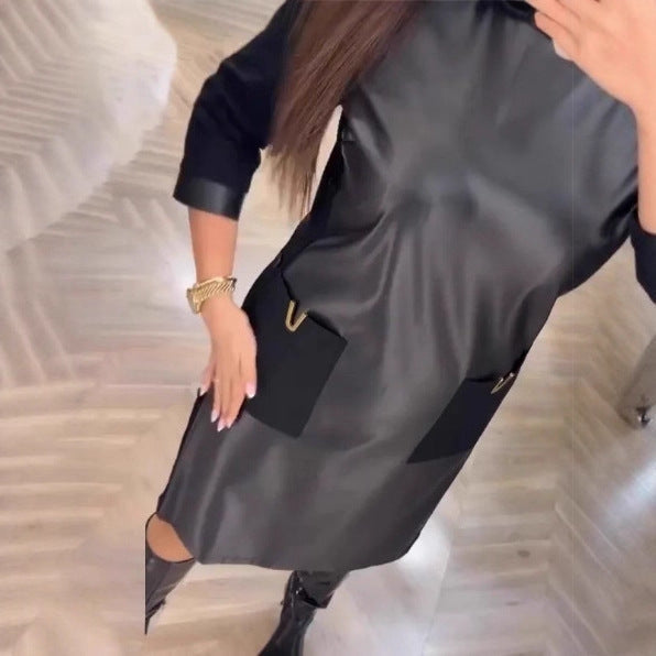 LS | Women Black Minimal Mini Dress