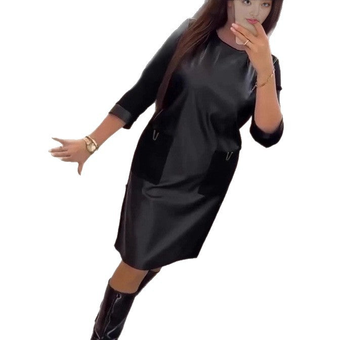 LS | Women Black Minimal Mini Dress