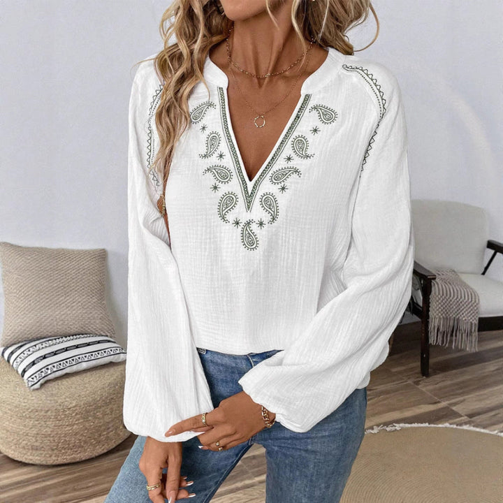 LS | Women Boho Paisley Blouse