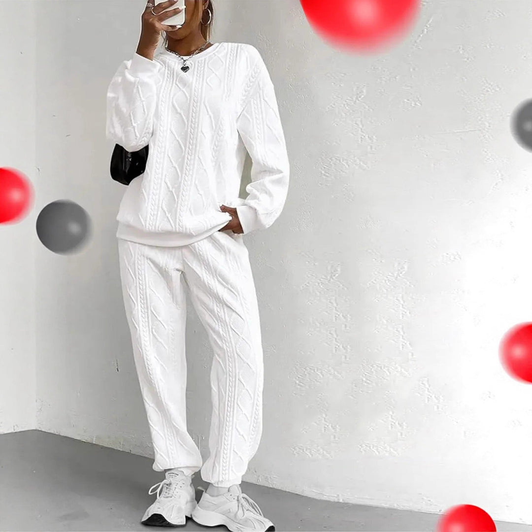 LS | Women Cable Knit Luxe Lounge Set