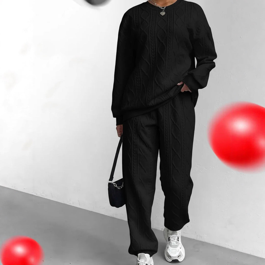LS | Women Cable Knit Luxe Lounge Set